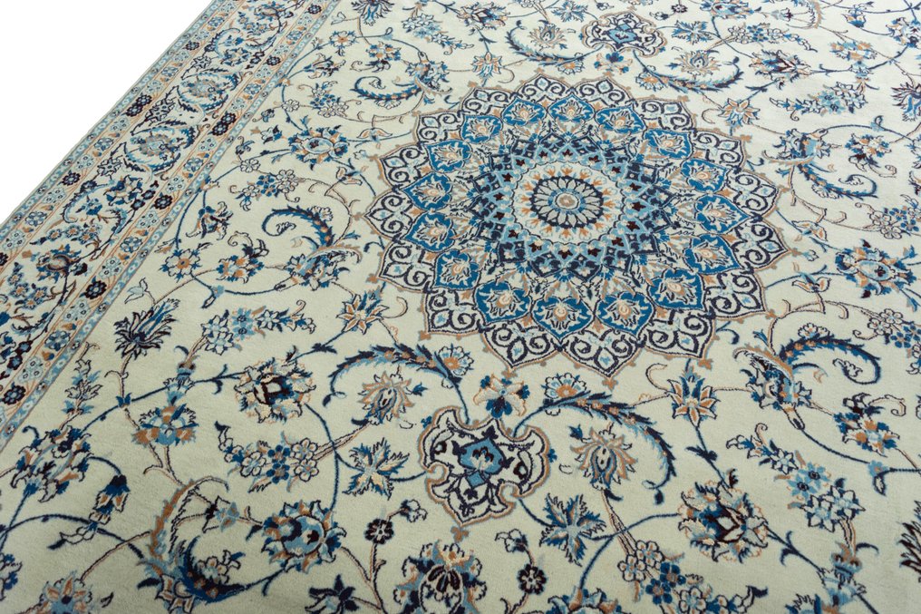 Nain - 非常精緻的絲綢波斯地毯 - 小地毯 - 347 cm - 245 cm #3.2
