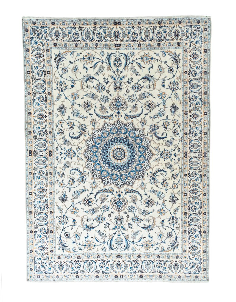 Nain - 非常精致的丝绸波斯地毯 - 小地毯 - 347 cm - 245 cm #2.1