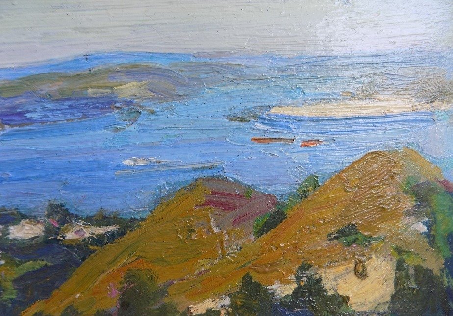 Boris Matveevich Kogan (1950) - Paesaggio con lago #3.2