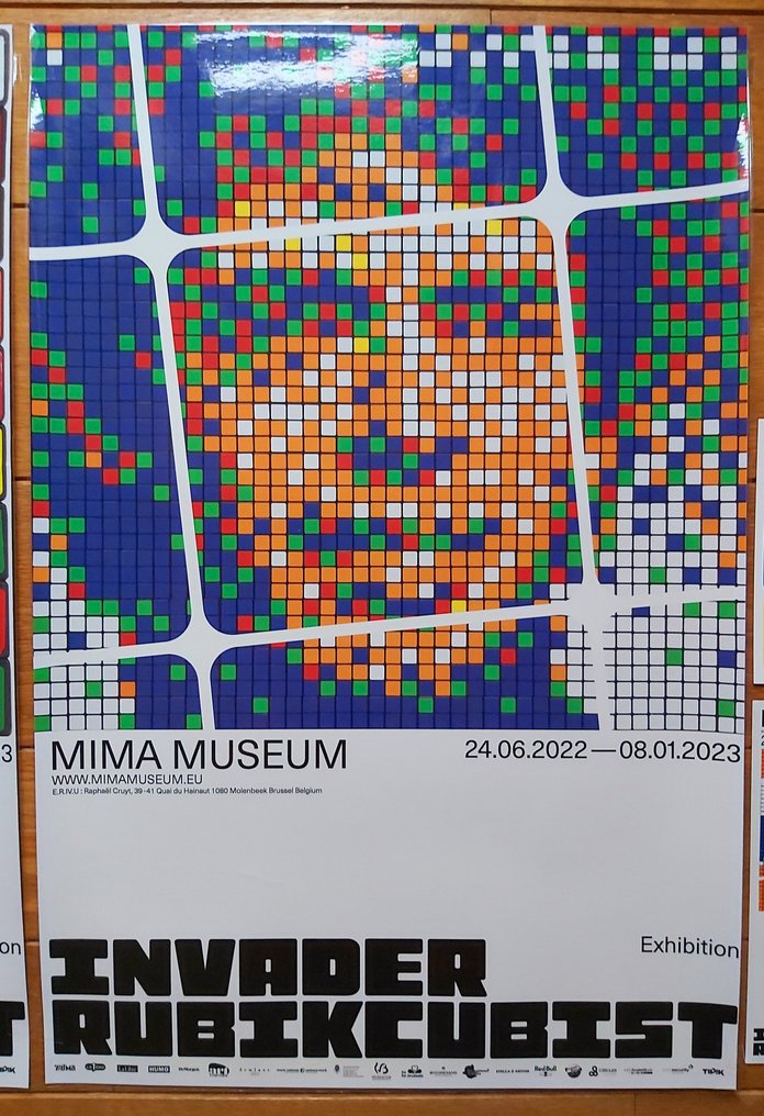 Invader - 2xposters + exhibition flyers mima museum #2.2