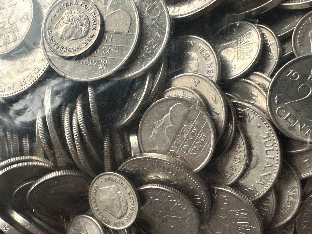 Netherlands. Partij van 8 kilo nikkelgeld 1948-2001 Juliana/Beatrix periode (No reserve price) #2.1