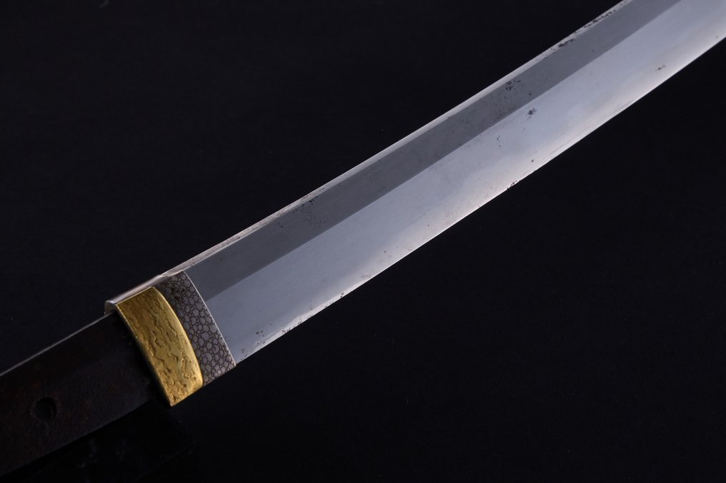 武士刀 - (Tameshigiri: Tested on Cadavers) Wakizashi by Bicyu-no-kuni Mizuta-jyu 備中国水田住 Kunishige 国重 with - 日本 - Mid Edo period #2.1