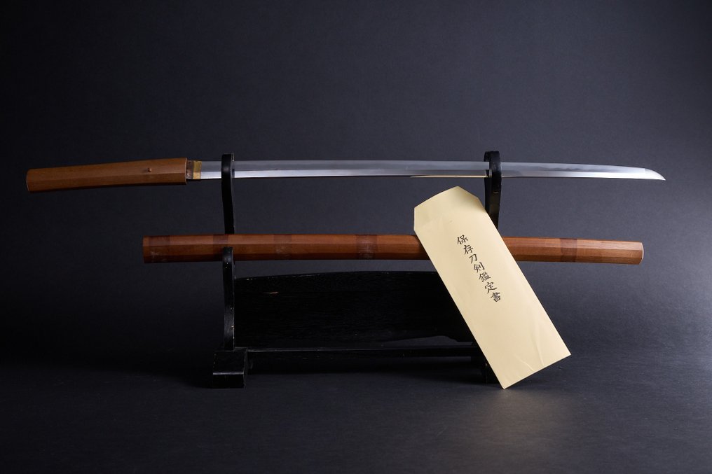 Katana - Japanese Sword Katana by Echizen Seki 越前関 with NBTHK Certification - Japán - Kora Edo-kor #1.1