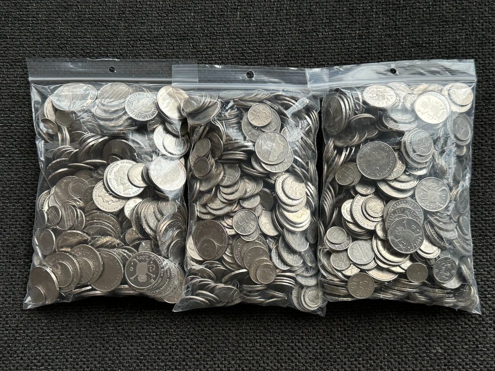 Netherlands. Partij van 8 kilo nikkelgeld 1948-2001 Juliana/Beatrix periode (No reserve price) #1.0