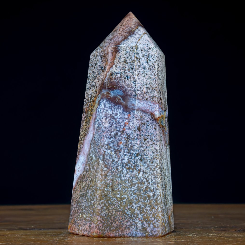 Zeer zeldzame en nieuwe oceaanjaspis “8. Ader" Obelisk- 1815.66 g #1.2