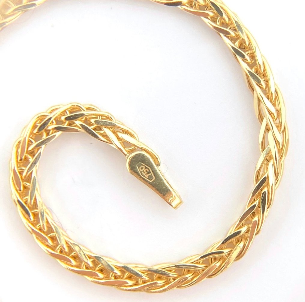 Snake Chain - 4.3 gr - 50 cm - 18 Kt - Halsband - 18 kt Gult guld #2.1