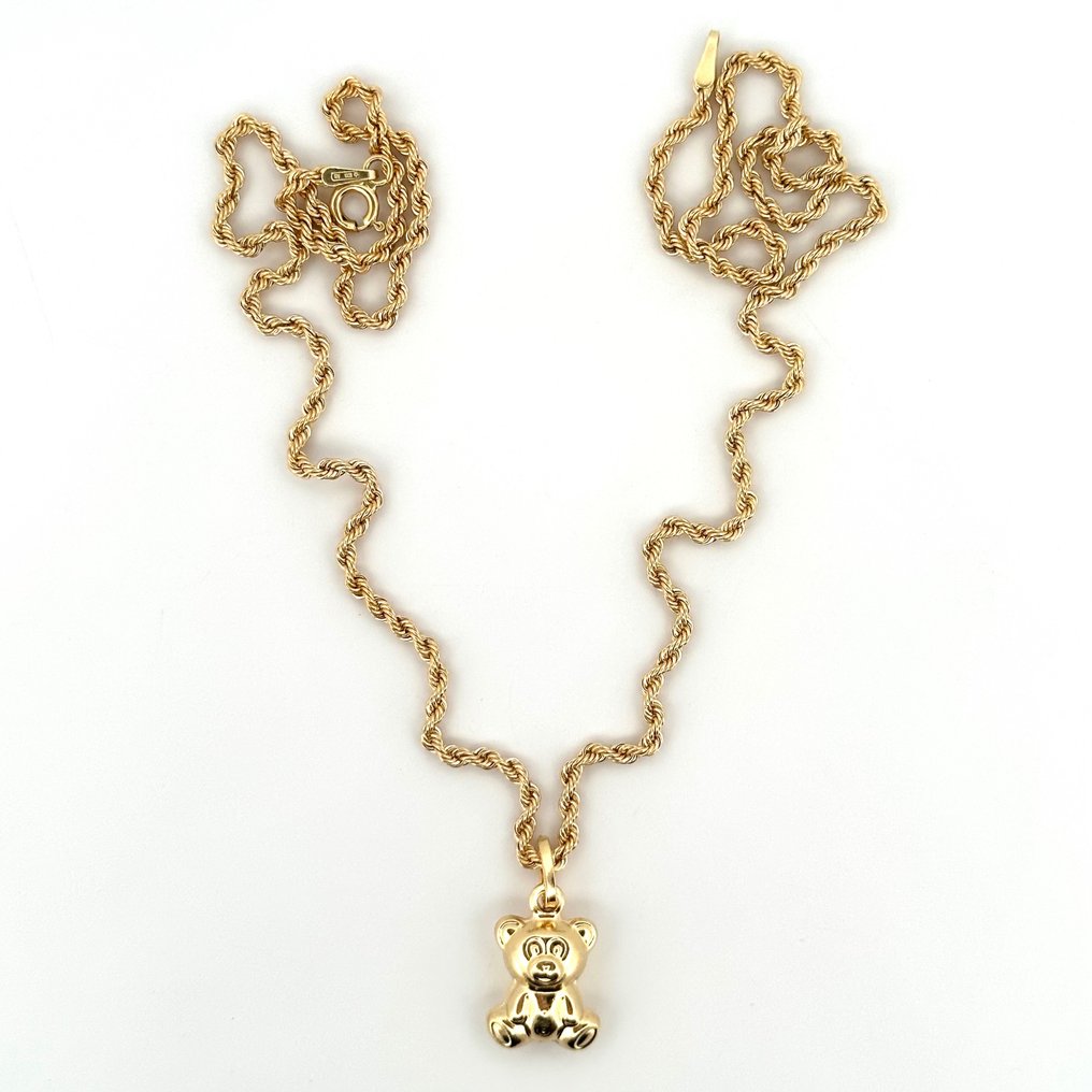 Ingen mindstepris - Handmade - Halskæde - Teddy - 3 g - 18 kraat Gulguld #3.2