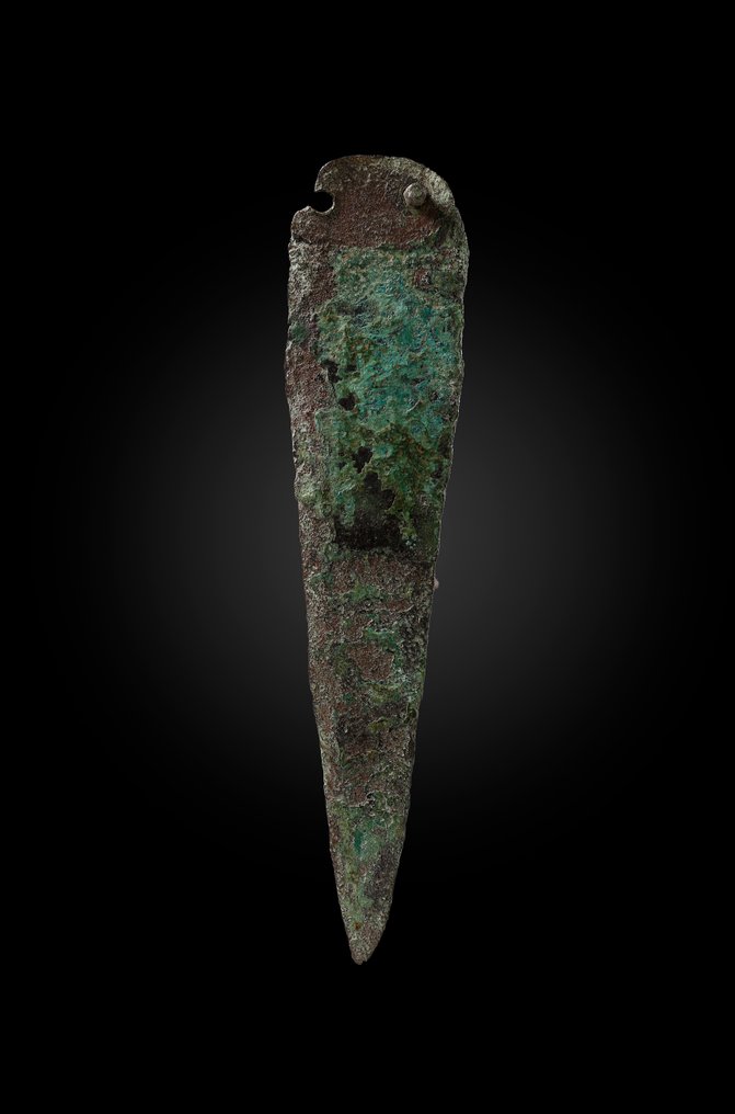 Idade do Bronze Bronze lâmina de punhal - 13.5 cm #1.1