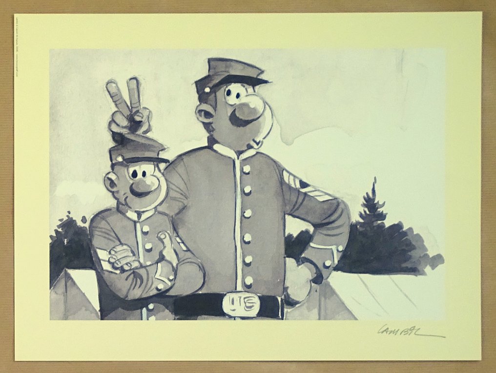 Lambil, Willy - 1 Offset Print - Les Tuniques Bleues - La Photo - 2008 #1.0