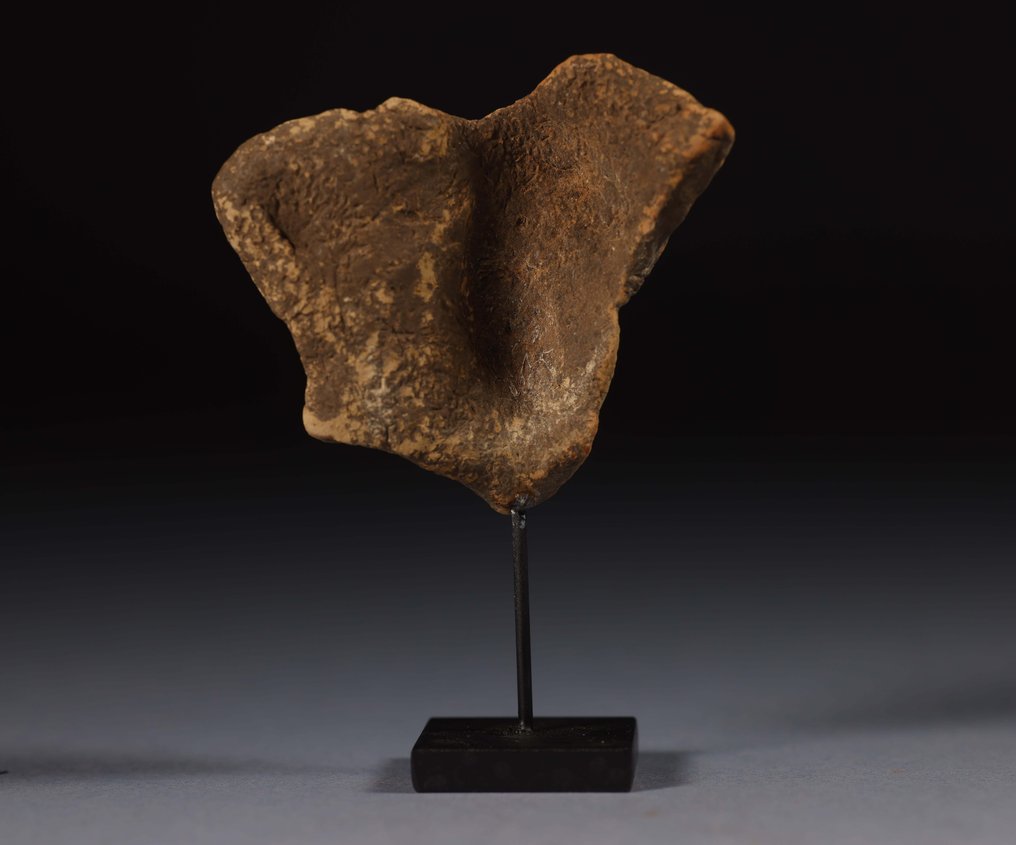 Grec antique mycénien Terre cuite Tête d'homme grec - 6.5 cm #3.2