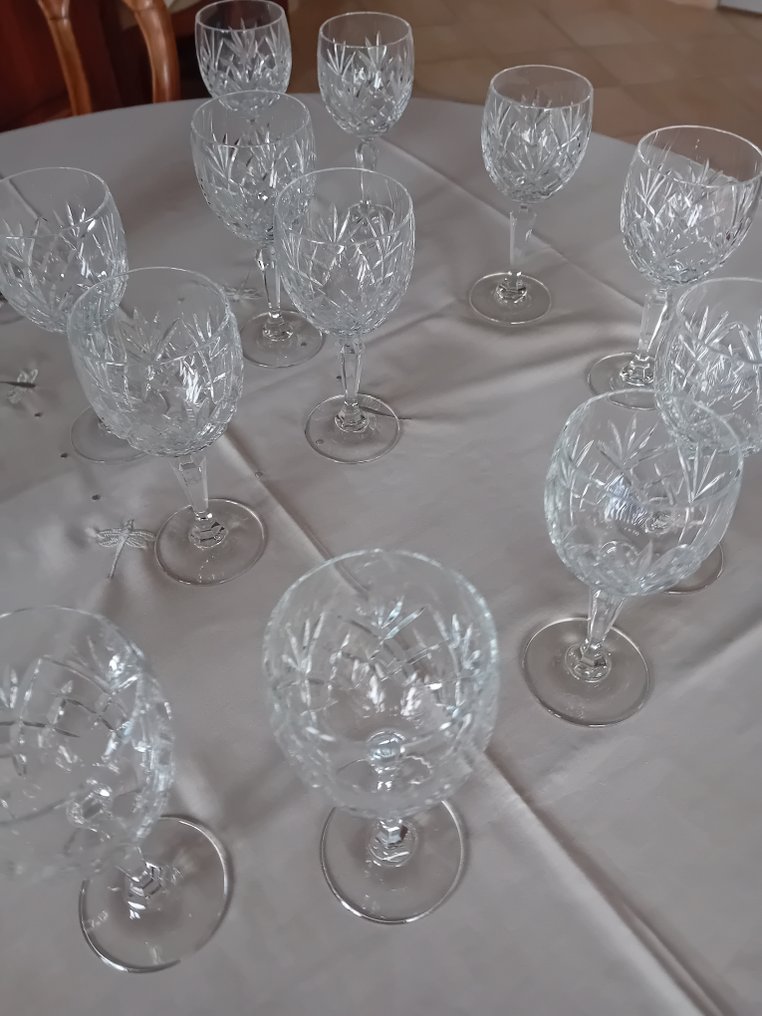 Set di bicchieri (17) - Cristallo - servizio in cristallo di Boemia #1.0
