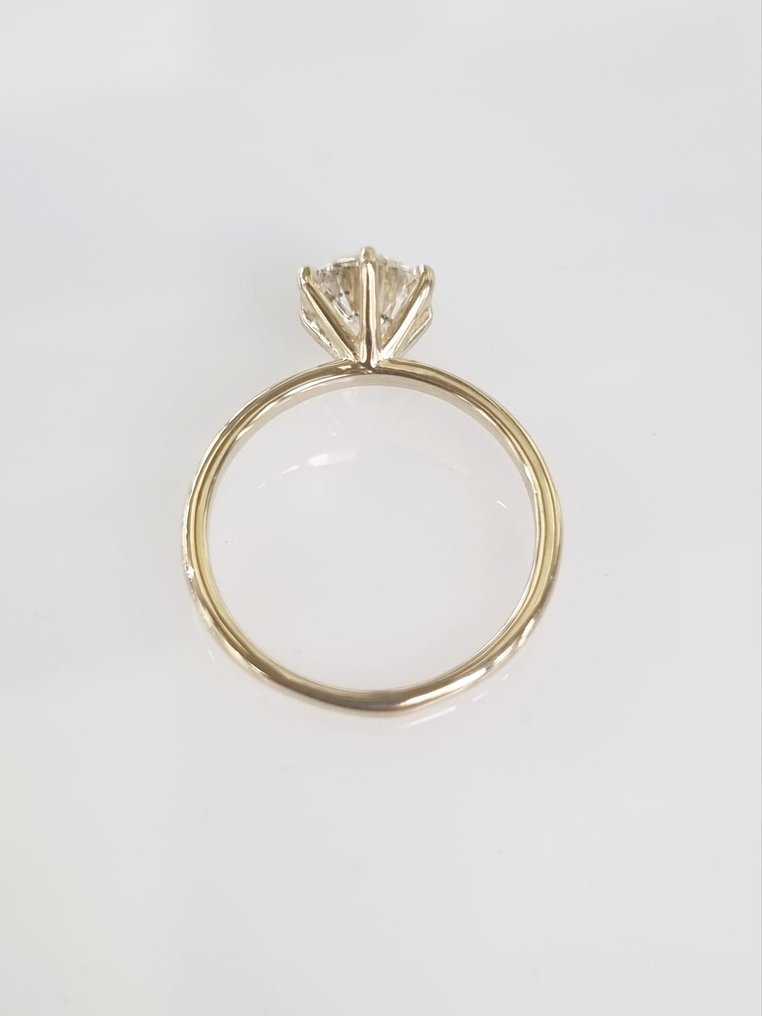 Förlovningsring Gult guld Diamant  (Natural) #2.1
