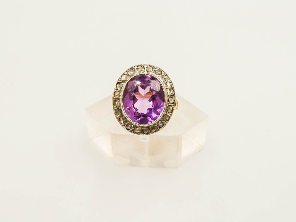Ring - 18 kt Gelbgold - Diamant #1.0
