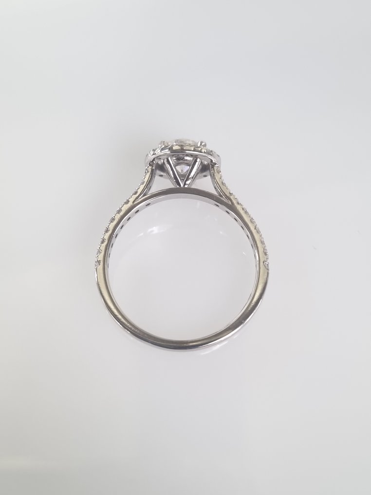 Koktél gyűrű Fehér arany Gyémánt #3.1