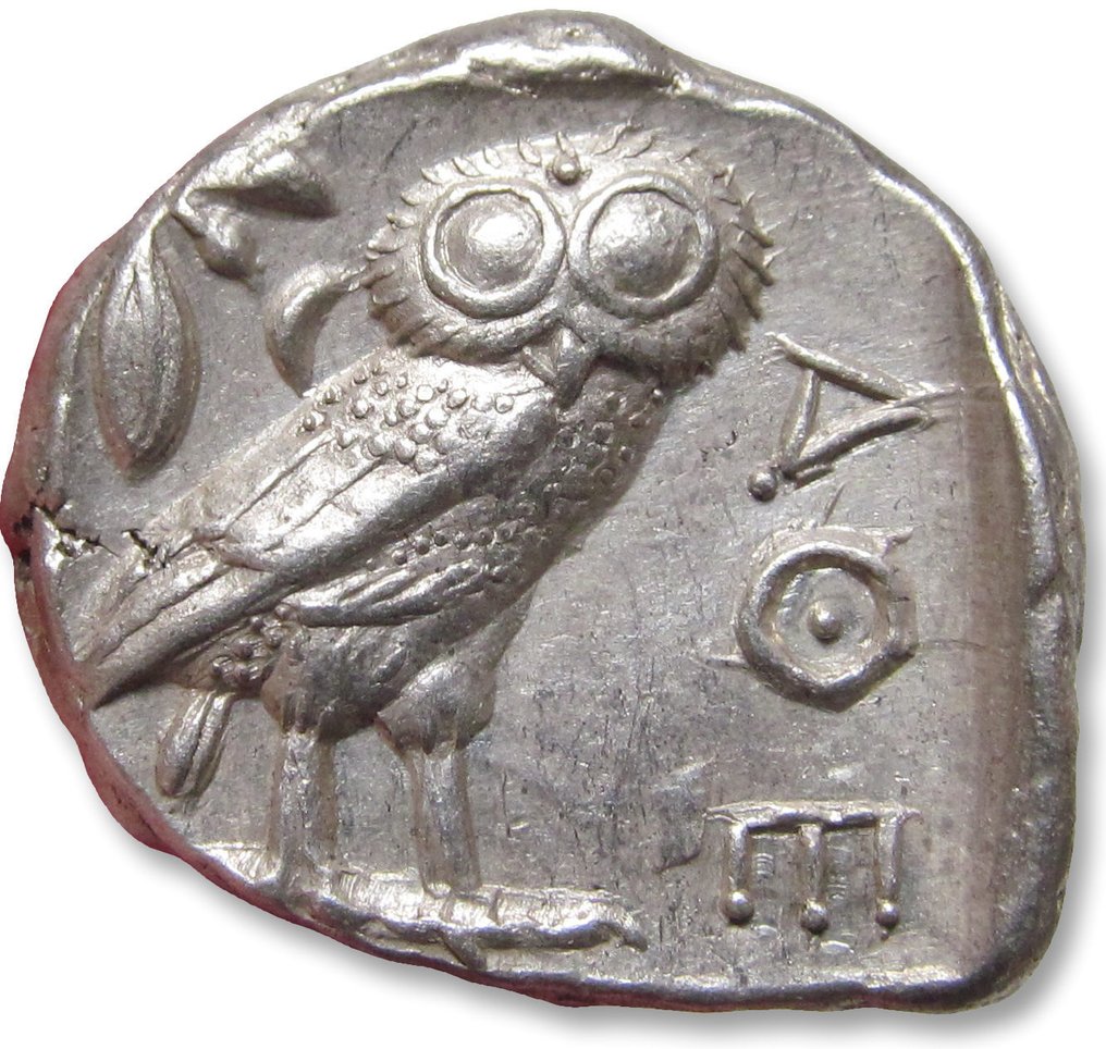 阿提卡，雅典. Tetradrachm 454-404 B.C. - compact but very thick 6-7 mm flan - #1.1