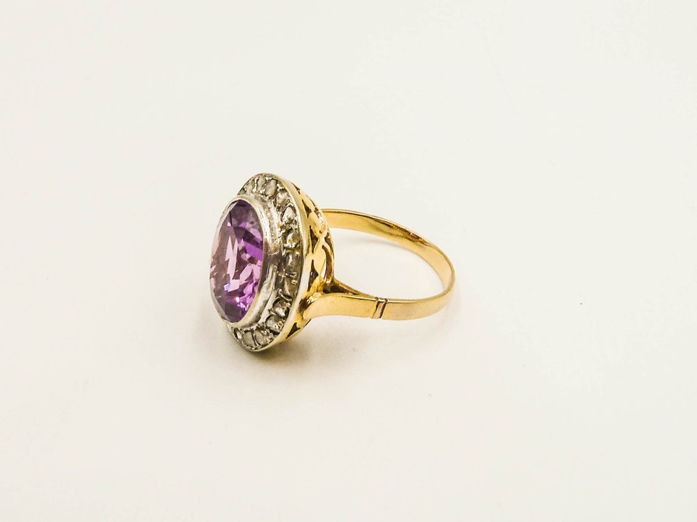 Ring - 18 kt Gelbgold - Diamant #1.0