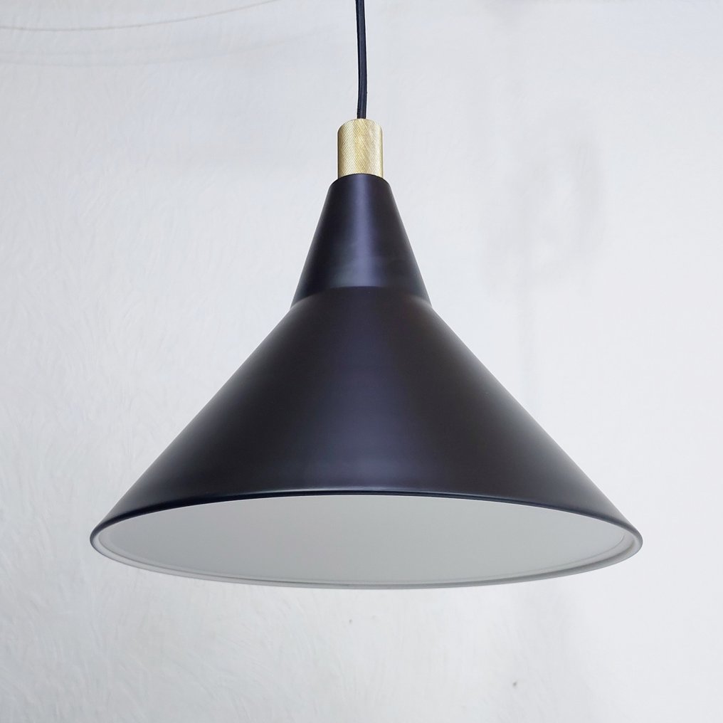 Nordlux / Design for the People - - Bønnelycke MDD - Lampada a sospensione - Brassy 30 - versione nera - Metallo, Ottone #1.0