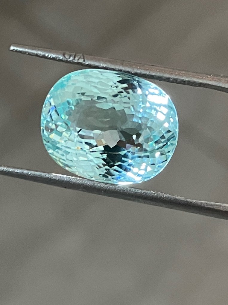 1 pcs  蓝色, 绿色 帕拉伊巴碧玺  - 10.99 ct - 美国宝石研究院（GIA） #1.0