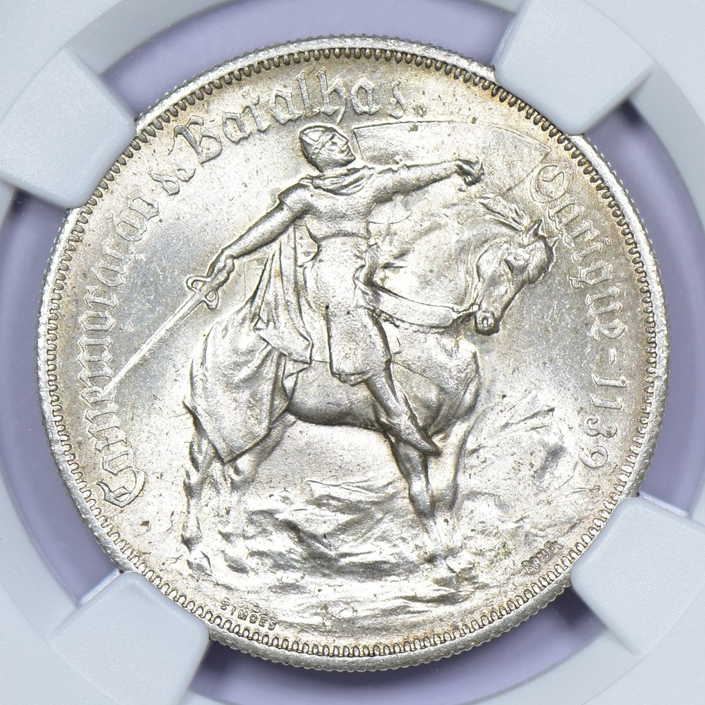 Πορτογαλία. Republic. 10 escudos 1928 - Batalha de Ourique - NGC - MS65 #1.0
