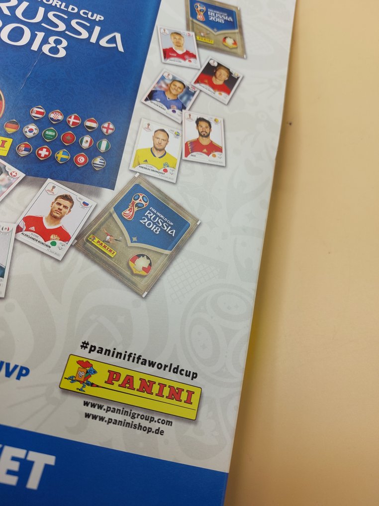 帕尼尼 Russia 2018 World Cup 莱昂内尔·梅西, 克里斯蒂亚诺·罗纳尔多 原版, Mega WM-Pack (Empty album + 100 packets) - FREE shipping! Sealed deck - 全新(M) #4.3