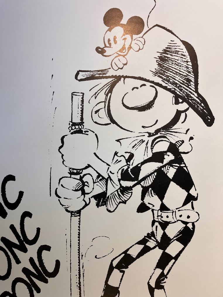 Franquin, André - 1 Offset Print - Gaston - Arlequin - 1986 #4.3