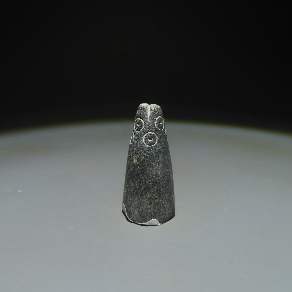Közel-Kelet Kő Játékdarab. Kr.e. 1. évezred. 3,5 cm H. Spanyol importengedély.  (Nincs minimálár) #2.1