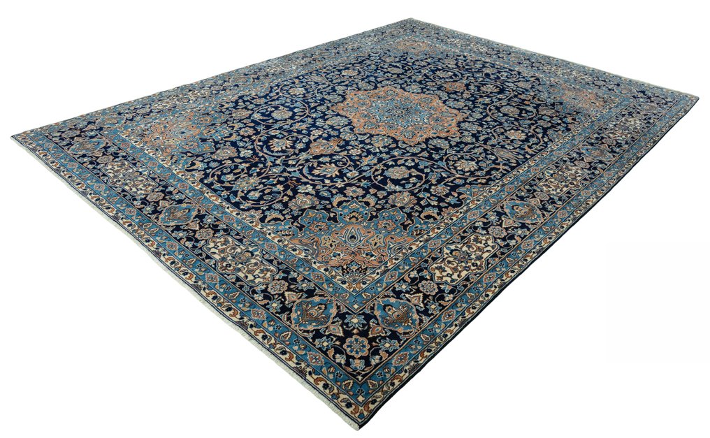 Kerman - 杰作 - 签名波斯地毯 - 小地毯 - 414 cm - 302 cm #2.2