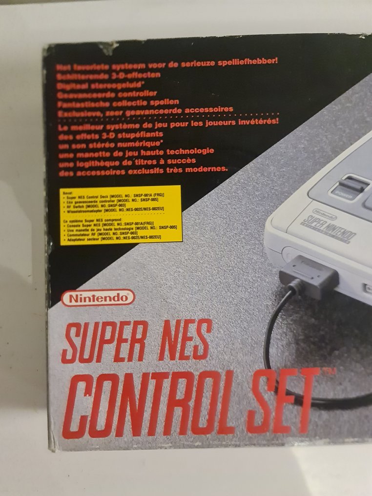 Nintendo SNES Big Box Super NES Control Set + rare inlay FAH/HOL - Set of video game console + games - In original box #3.1