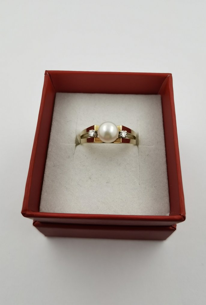 Δαχτυλίδι - 14 καράτια Κίτρινο χρυσό - Διαμάντι #2.1