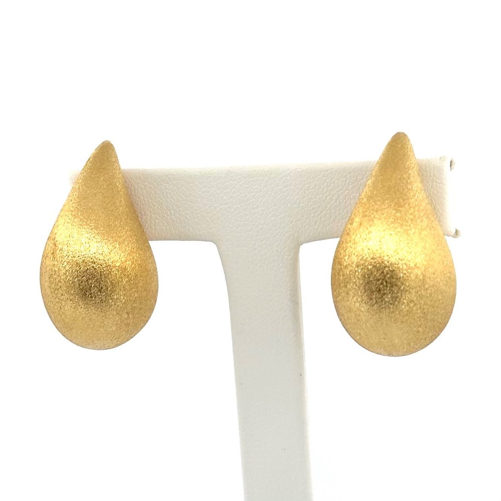 Earrings - 5,8 grams - Large - Ohrstecker - 18 kt Gelbgold #1.2