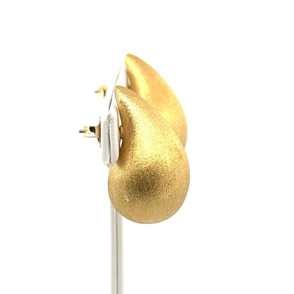 Earrings - 5,8 grams - Large - Kolczyki wkrętki - 18-karatowe Żółte złoto  #1.2