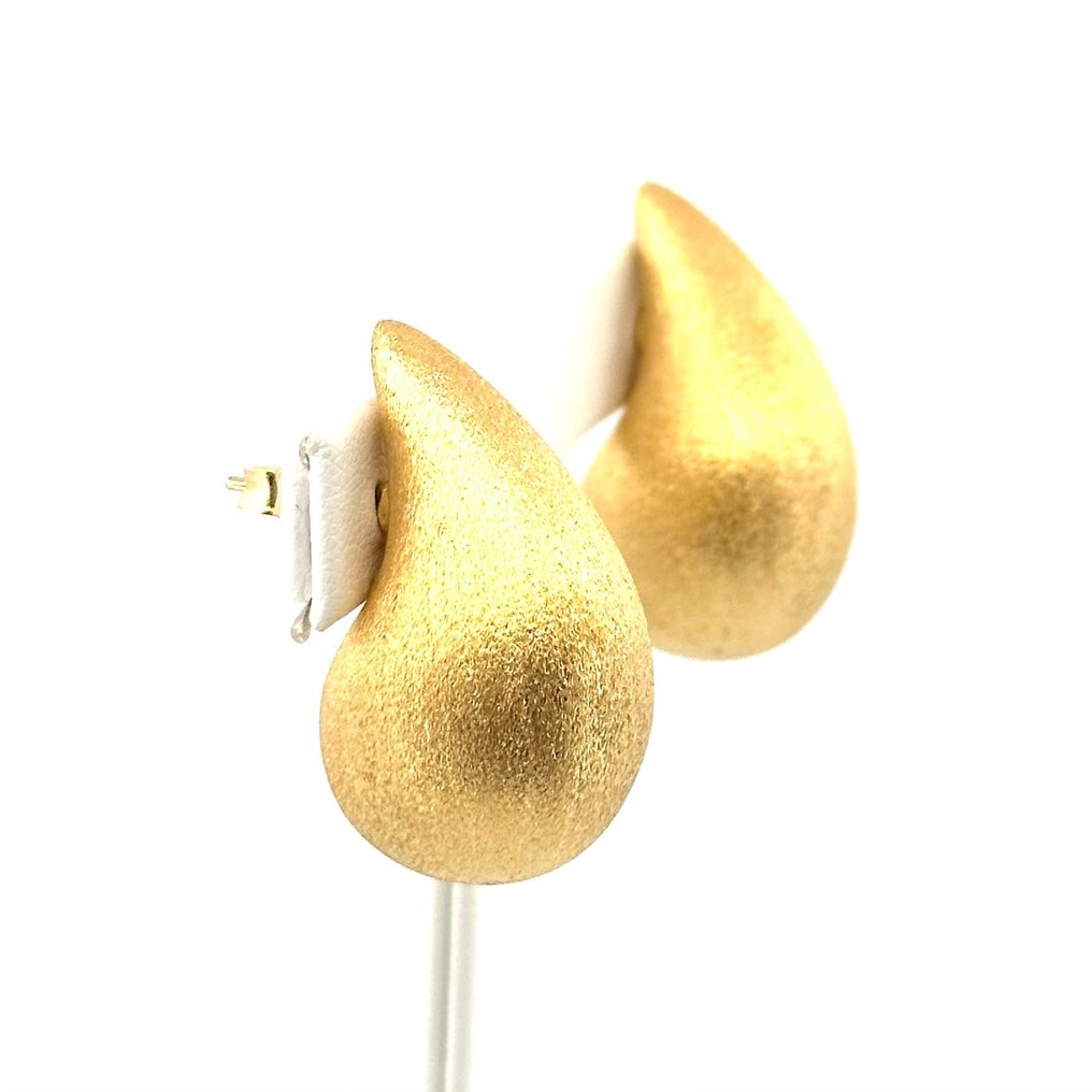Earrings - 5,8 grams - Large - Kolczyki wkrętki - 18-karatowe Żółte złoto  #2.1