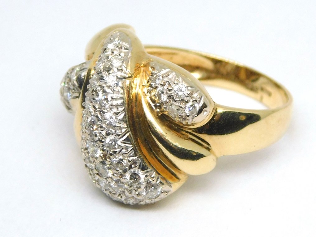 Ring - 14 kt Gelbgold Diamant #2.1