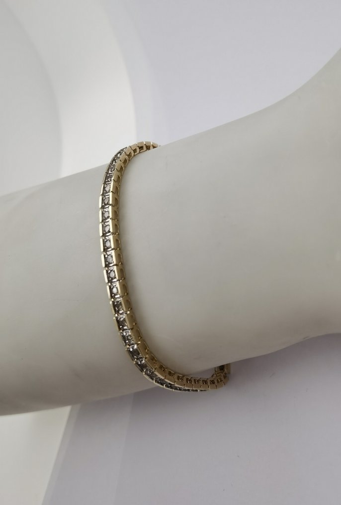 Bracelet - 10 carats Or blanc, Or jaune Diamant  #1.1