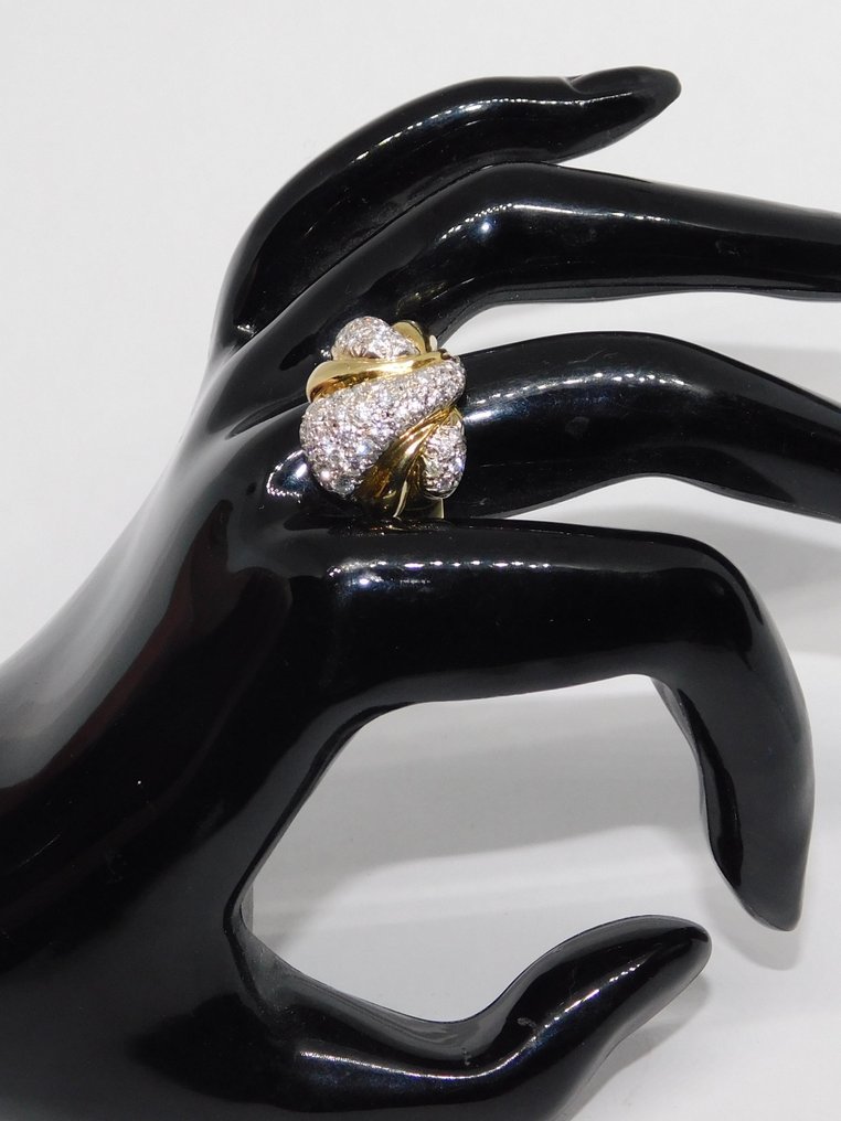 戒指 - 14K包金 黄金 钻石 #2.1