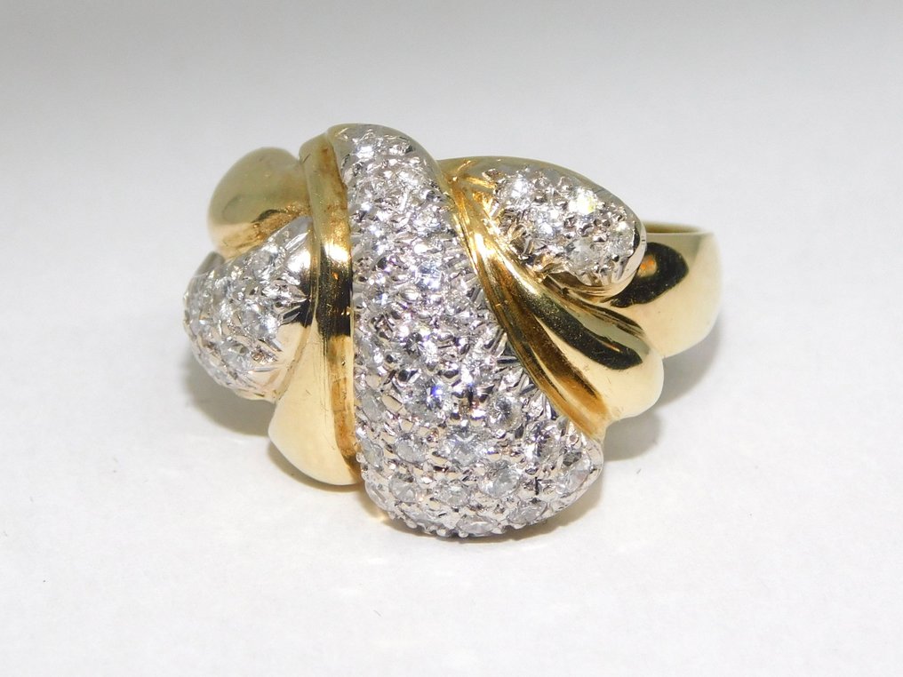 戒指 - 14K包金 黄金 钻石 #2.3