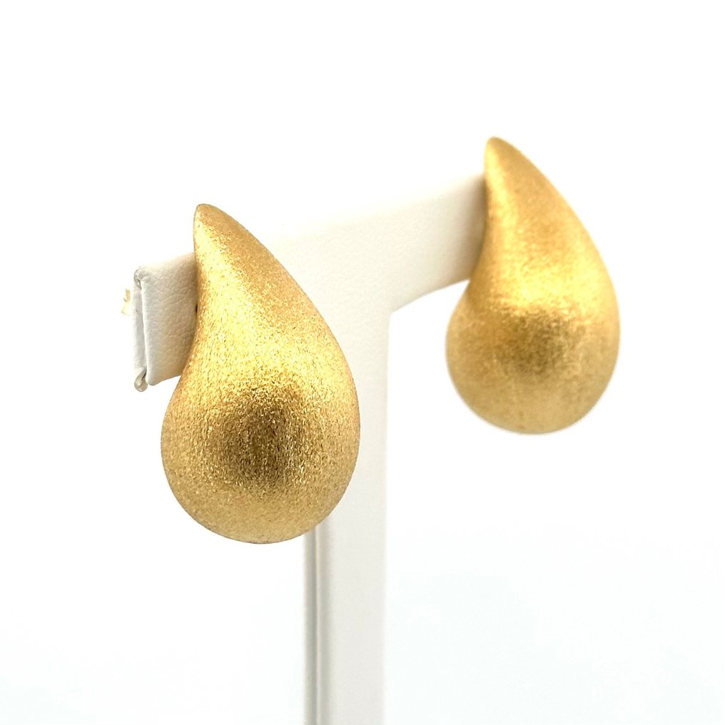 Earrings - 6,5 grams - Large - Ohrstecker - 18 kt Gelbgold #1.2
