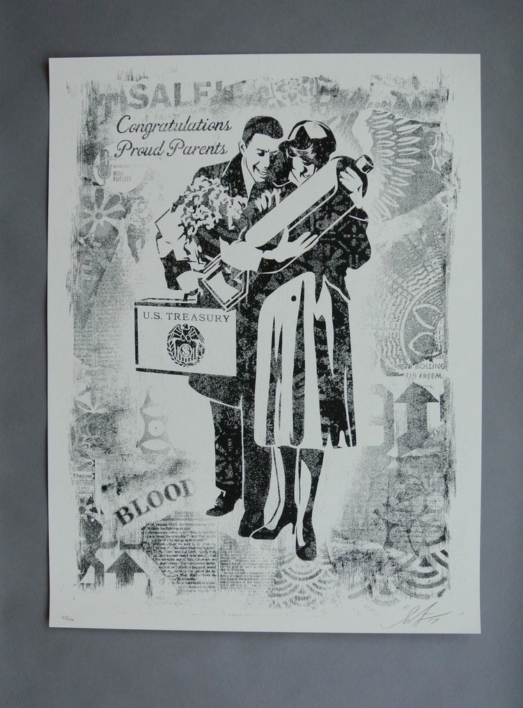 Shepard Fairey (OBEY) (1970) - Proud Parents - Stencil Series #1.0