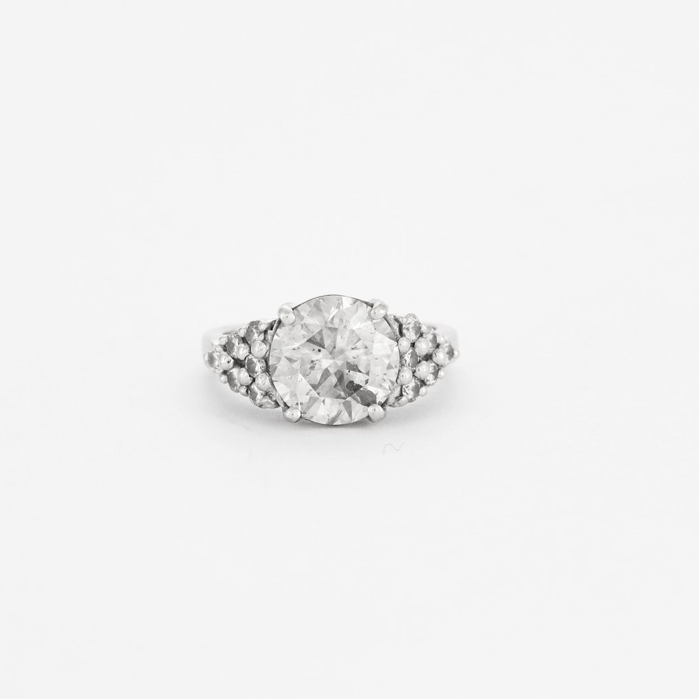 Inel Aur alb Diamant  (Natural) - Diamant #1.1