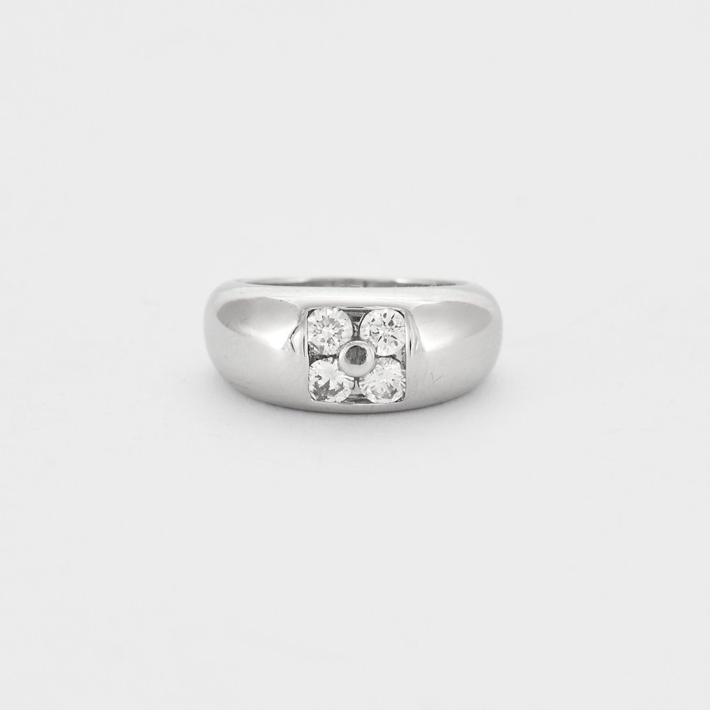 Ring Weißgold Diamant  (Natürlich) #1.1