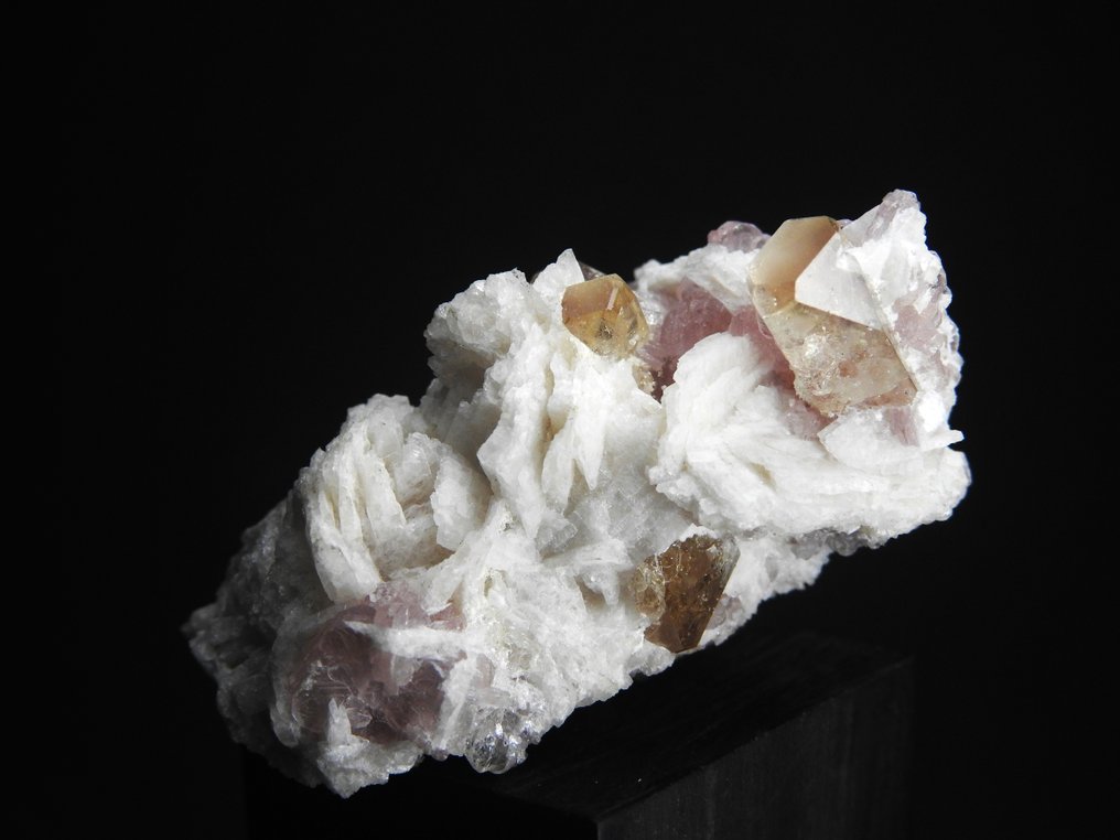 Gemmy Topaz & Lepidolite Cristalli su matrice - Altezza: 27 mm - Larghezza: 32 mm- 34 g #4.3