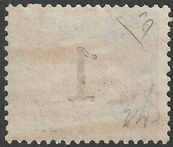 Ιταλία Βασίλειο  - 1870 - Ταχυδρομικά τέλη 1 π.μ. 1 λίτρο. ανοιχτό μπλε και καφέ Sass 11 MNH** Cert.ED f.Em.Diena #2.1