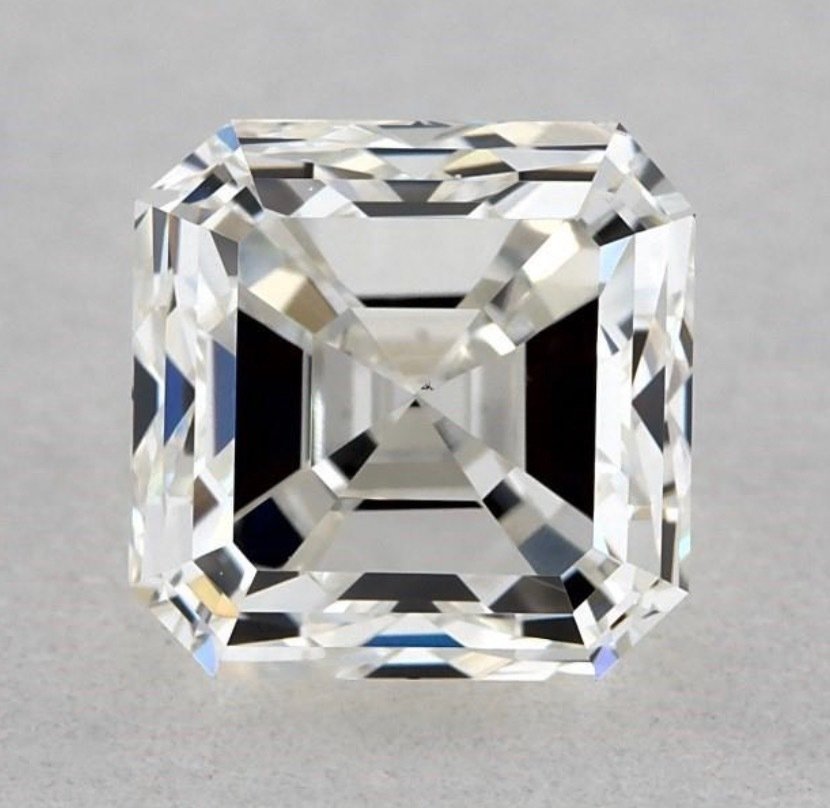 1 pcs Gyémánt  (Természetes)  - 0.80 ct - Négyzet - VS1 - Nemzetközi Gemmológiai Intézet (IGI) #1.1