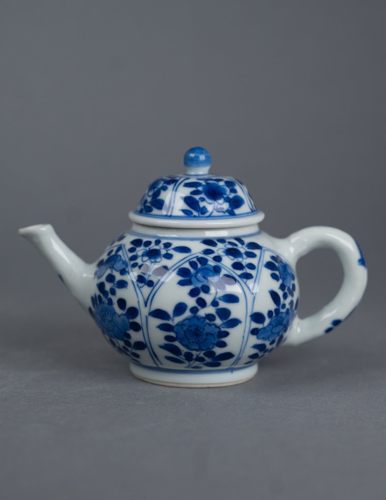 茶壺 - 高品質花卉茶壺 - 小且非常罕見！ - 瓷器 #2.1