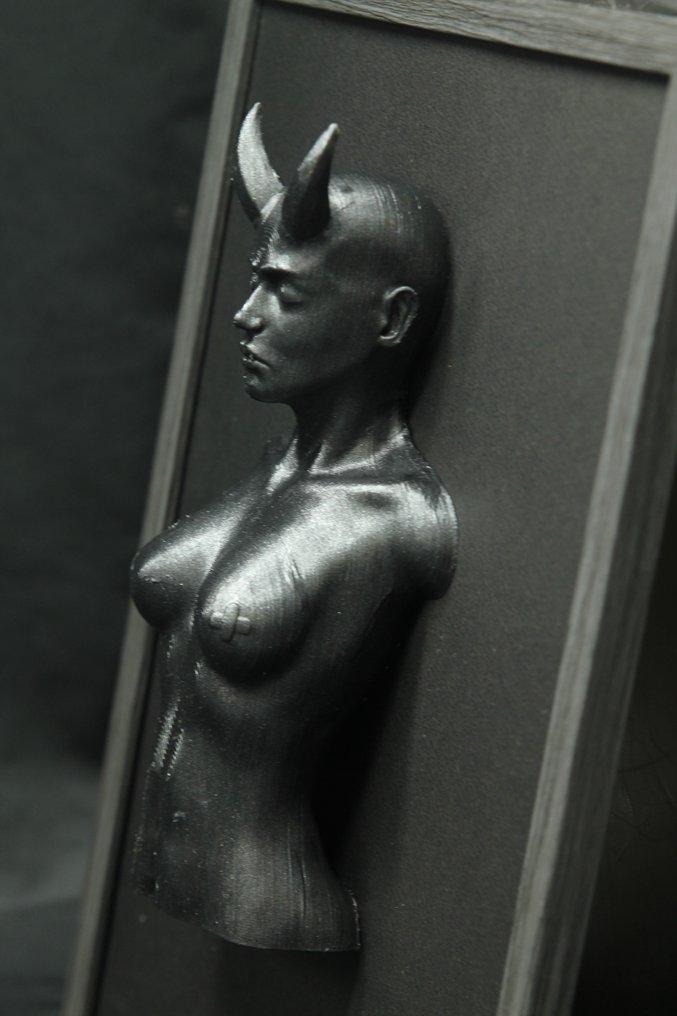 Dekoracja ścienna - Female demon - She devil - framed - Francja #2.1