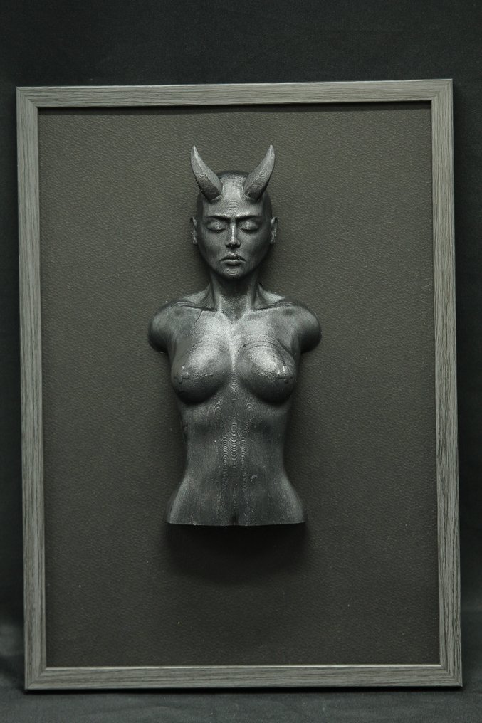 Dekoracja ścienna - Female demon - She devil - framed - Francja #1.0