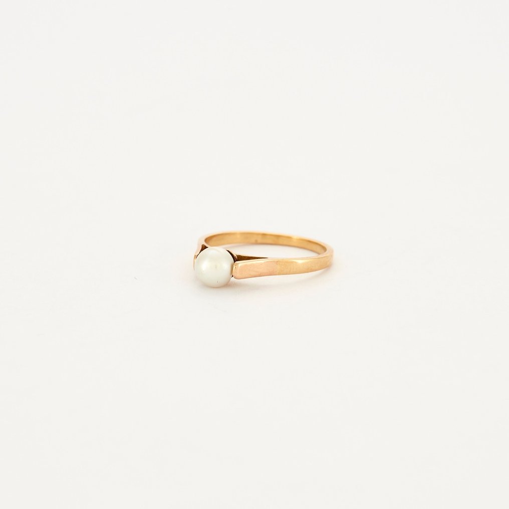 Ring Weißgold Perle #2.1