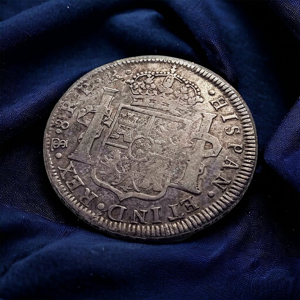 Spania. Carlos III (1759-1788). 8 Reales 1778 Potosí PR #3.2