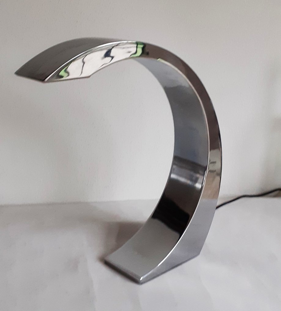 Alinea - Επιτραπέζιο φωτιστικό - Ημισέληνος - Verchoomd staal #1.0