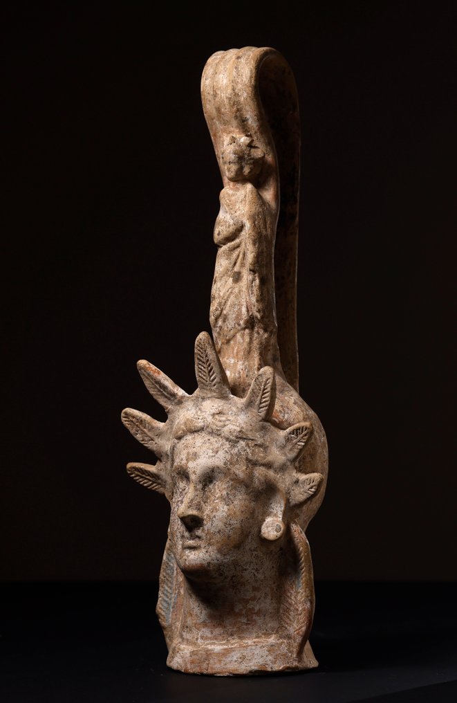 Starożytna Grecja, Cywilizacja mykeńska Ceramika Lekythos, Z hiszpańskim dokumentem licencji eksportowej - 40.5 cm #2.1